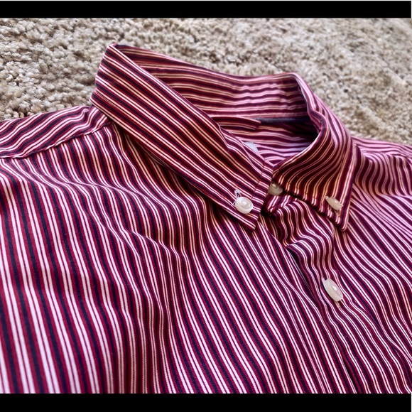 JCPenny Striped Button Down Shirt - Men’s Small - Picture 4 of 6